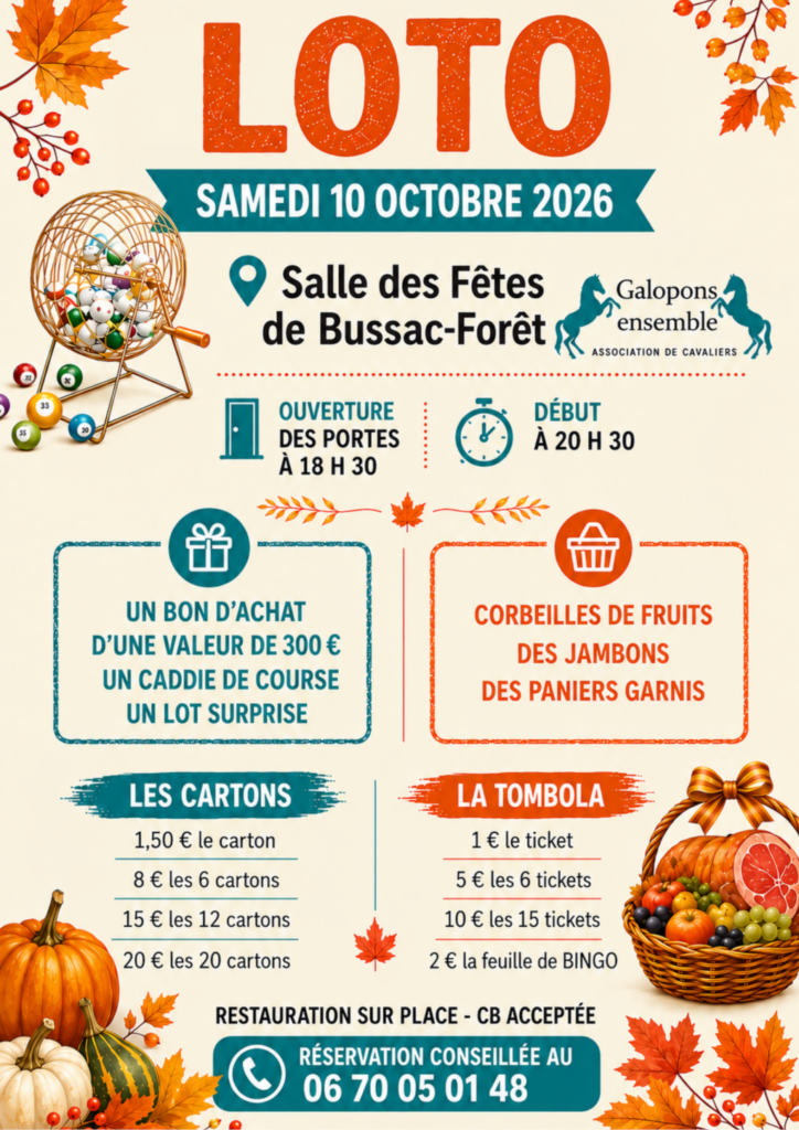 AFFICHE LOTO. POP UP